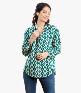 CARI OUMA Chemise en Viscose pour Femme T1 - 5