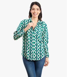 CARI OUMA Chemise en Viscose pour Femme T1 - 6