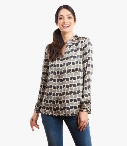 DANA ARTY Blouse en Modal satin pour Femme T1  - 4