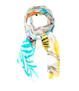 FLORIDA Foulard en Modal, soie pour Femme 100 x 180 CM - 4