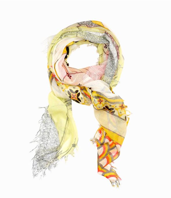 NADI Large Cotton Square Scarf, Modal for Women 140 x 140 CM - 6