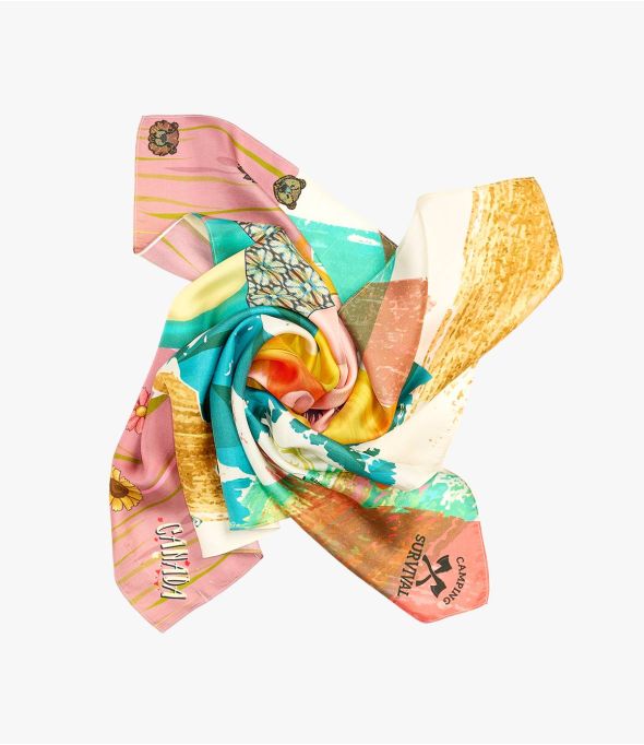 TESSA Women's Silk Bandana 65 x 65 CM - 13