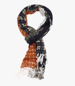 TONY Foulard en Coton, jacquard pour Homme 100 x 200 CM - 6