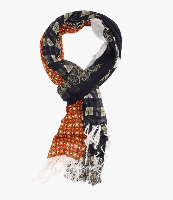 TONY Foulard en Coton, jacquard pour Homme 100 x 200 CM - 5