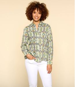 BONI BOHO BLUE Camicia in modal da donna - 1