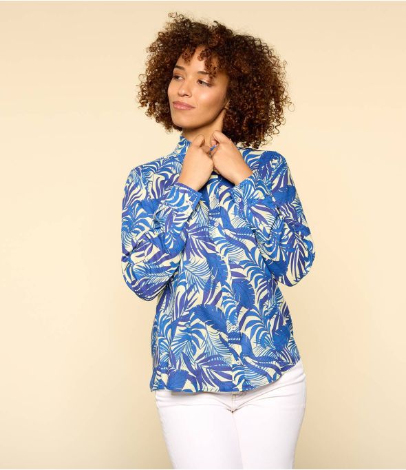 BONI THAIS INDIGO Women's Modal Shirt - 1