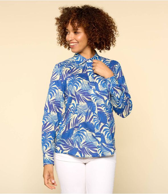 BONI THAIS INDIGO Women's Modal Shirt - 1