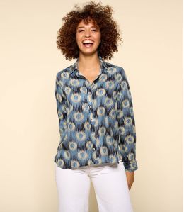 FRAN JADE BLUE Modal Shirt voor Dames - 1