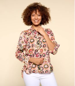 Camicia in modal FRAN ZELI ROSE da Donna - 1