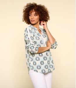 MINA JADE CIEL Modale blouse voor dames - 2