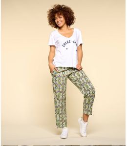 CLYDE BOHO BLUE Modal broek voor dames - 1