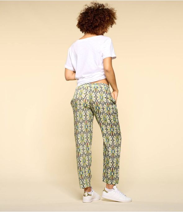 CLYDE BOHO BLUE Pantaloni in modal da Donna - 1