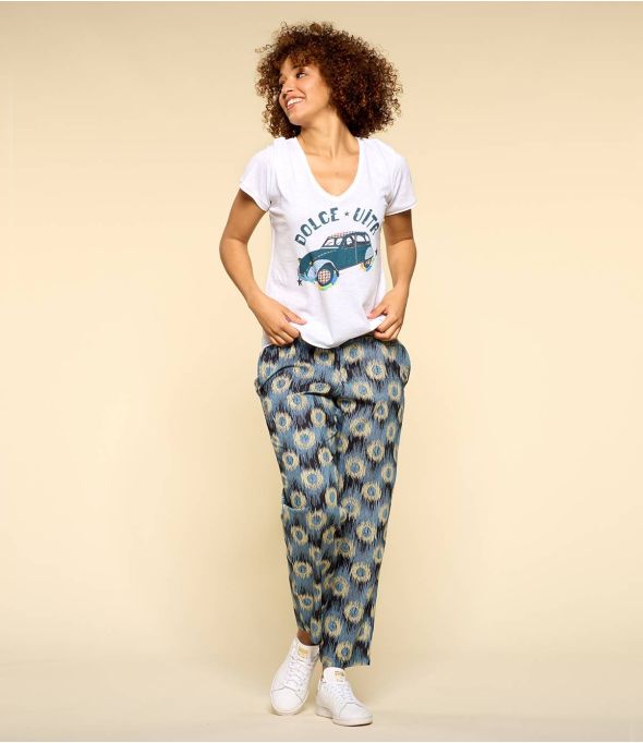 CLYDE JADE BLUE Pantaloni in modal da Donna - 1