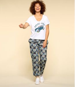 CLYDE JADE BLUE Modal broek voor dames - 2