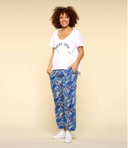 CLYDE THAÏS INDIGO Modal broek voor dames - 1