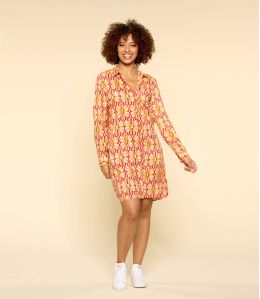 KAIA BOHO RODE MODALE JURK VOOR DAMES - 1