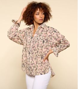 COSY SAKURI PINK Camicia da donna in cotone - 1