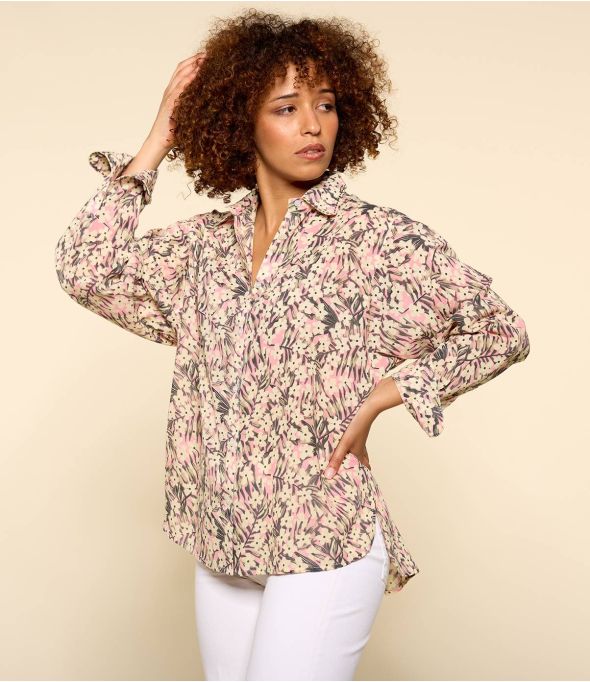 COSY SAKURI ROSE Women's Cotton Shirt - 1