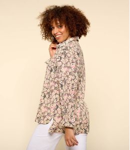 COSY SAKURI PINK Camicia da donna in cotone - 2