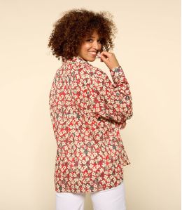 COSY SAKURI RED Damen Hemd aus Baumwolle - 2