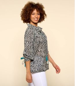 BETI AMBERGRIS Blusa da donna in cotone - 2