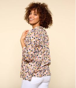 BETI DOT PINK Blusa da donna in cotone - 2