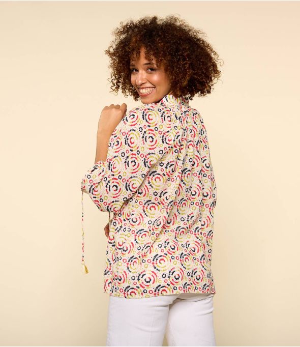 BETI MAYA RODE Katoenen Blouse voor Dames - 1