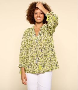 BETI SAKURI ANISE Blusa da donna in cotone - 2