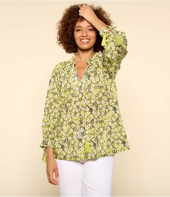 BETI SAKURI ANIS Blouse en Coton pour Femme - 1