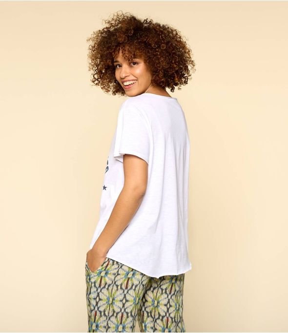 VITA BLANC B T-shirt en Coton bio pour Femme - 1