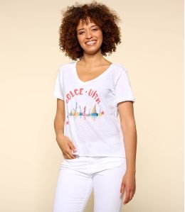 VITA WHITE M-G T-Shirt aus Bio-Baumwolle für Damen - 2