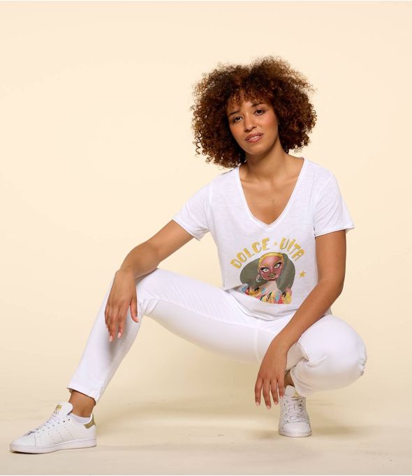 VITA BLANC M-I T-shirt en Coton bio pour Femme - 1