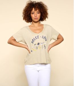 VITA BEIGE M-E biologisch katoenen T-shirt voor dames - 2