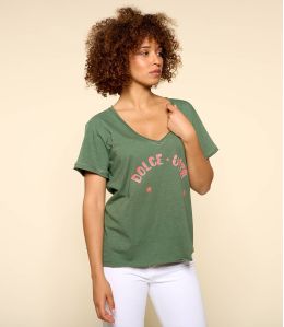 VITA KHAKI B biologisch katoenen T-shirt voor dames - 2