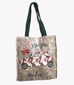 CARRY VELVET MINI Viscose, katoenen tas voor dames 35 x 33 x 10 cm - 1