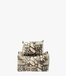 COSM VELVET KHAKI Dames viscose, katoenen clutch 26 x 14 x 14 cm/17 x 7 x 11 cm - 1