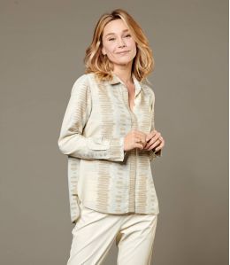 FRAN PIANO BEIGE Camicia da Donna in Viscosa - 1