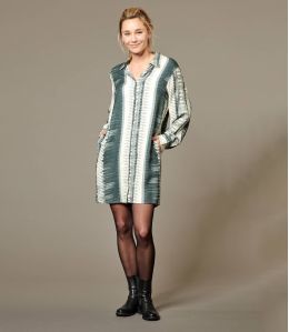 KATE PIANO GREY Viscose jurk voor dames - 1