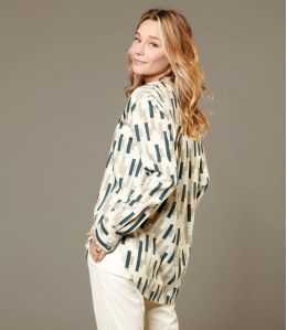 MILA SCALA BEIGE Viscose Blouse voor Dames - 2