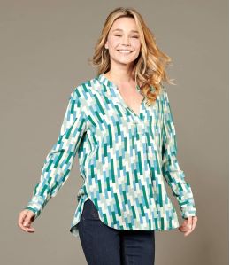 MILA SCALA CANARD Viscose blouse voor dames - 2