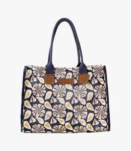 POP VELVET ADELIE Borsa da donna in viscosa, cotone, pelle 40 x 30 x 15 cm - 1