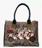 POP VELVET MINI Bag in Viscose, cotton, AQ, leather for Women 40 x 30 x 15 cm - 1