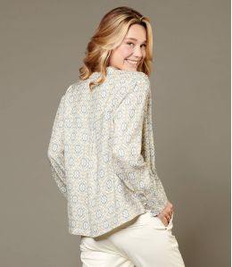 SARA KALEI BEIGE Viscose Blouse voor Dames - 2