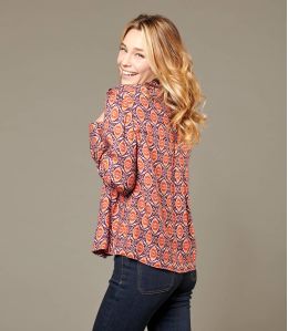 SARA KALEI CARMINE Blusa in viscosa da Donna - 2