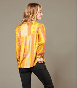 SARA PIANO GELE Viscose blouse voor dames - 2