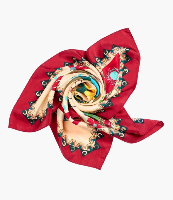 TIFEN Damen Seidenbandana 65 x 65 cm - 1