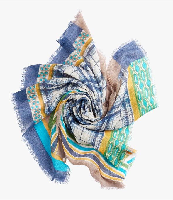 ZIGGY Bandana in Cashmere Modal da Donna 60 x 60 CM - 3