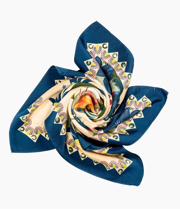 TIFEN Bandana en Soie pour Femme 65 x 65 cm - 5