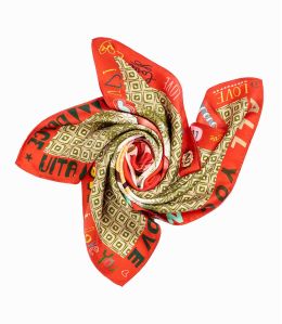 TERESA Women's Silk Bandana 65 x 65 cm - 7