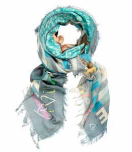 PEPITA Foulard en Laine, coton pour Femme 140 x 140 cm - 10